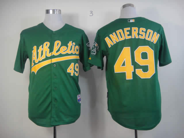 Men Oakland Athletics #49 Anderson Green MLB Jerseys->oakland athletics->MLB Jersey
